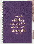 Floral Spiral Inspirational Bible Journal