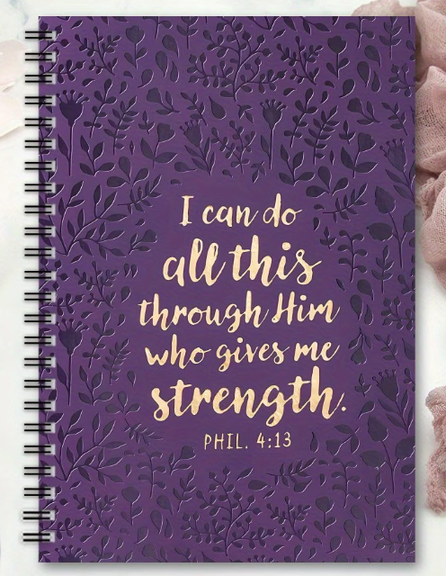 Floral Spiral Inspirational Bible Journal